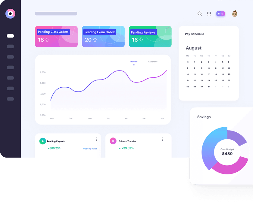 Tutor manager dashboard.